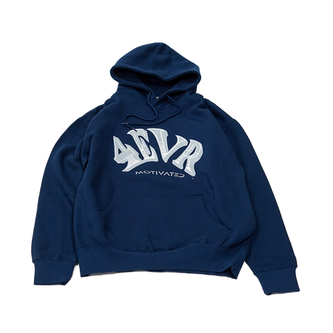 "4EVR MOTIVATED" HOODIE (ADMIRAL BLUE/COOL GREY)