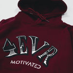 "4EVR MOTIVATED" HOODIE (BURGUNDY)