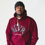 "4EVR MOTIVATED" HOODIE (BURGUNDY)